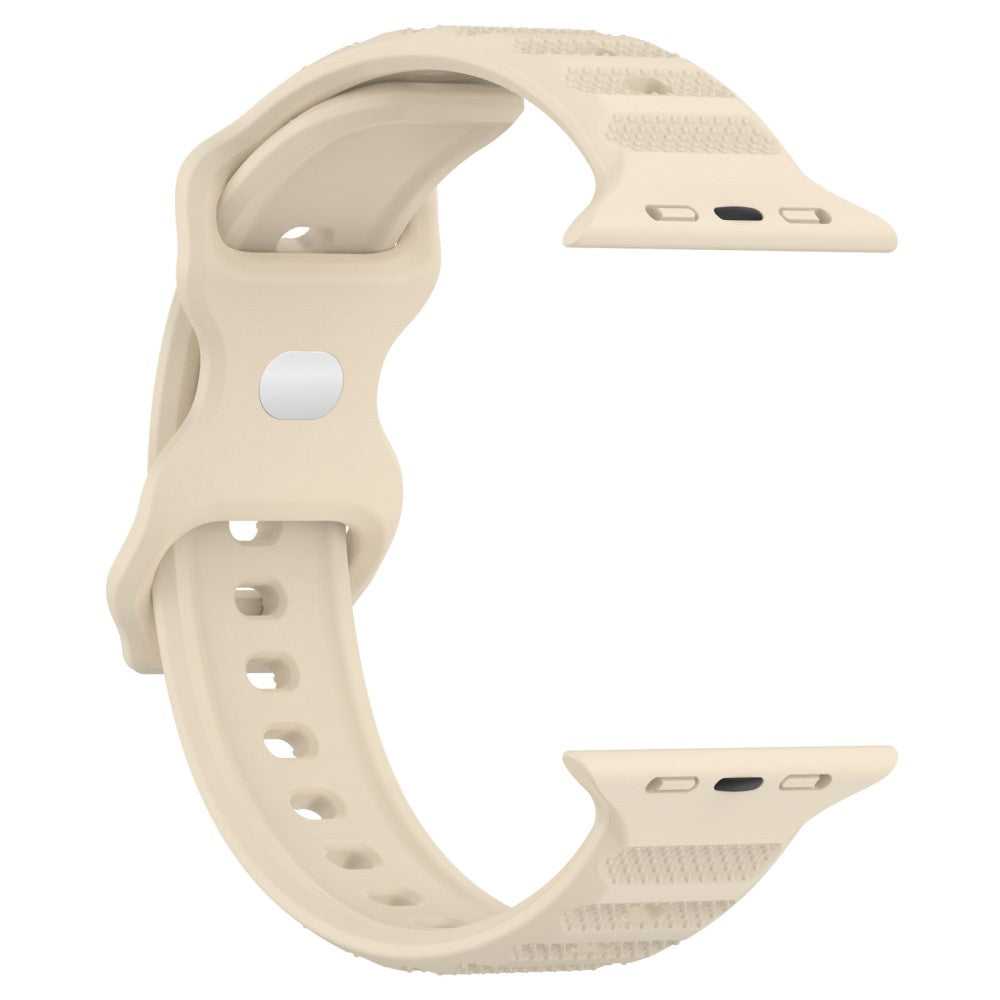 Eminent Metal Og Silikone Universal Rem passer til Apple Smartwatch - Hvid#serie_8