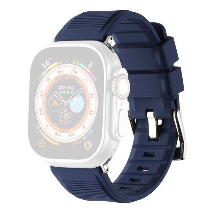 Meget Holdbart Silikone Universal Rem passer til Apple Smartwatch - Blå#serie_11