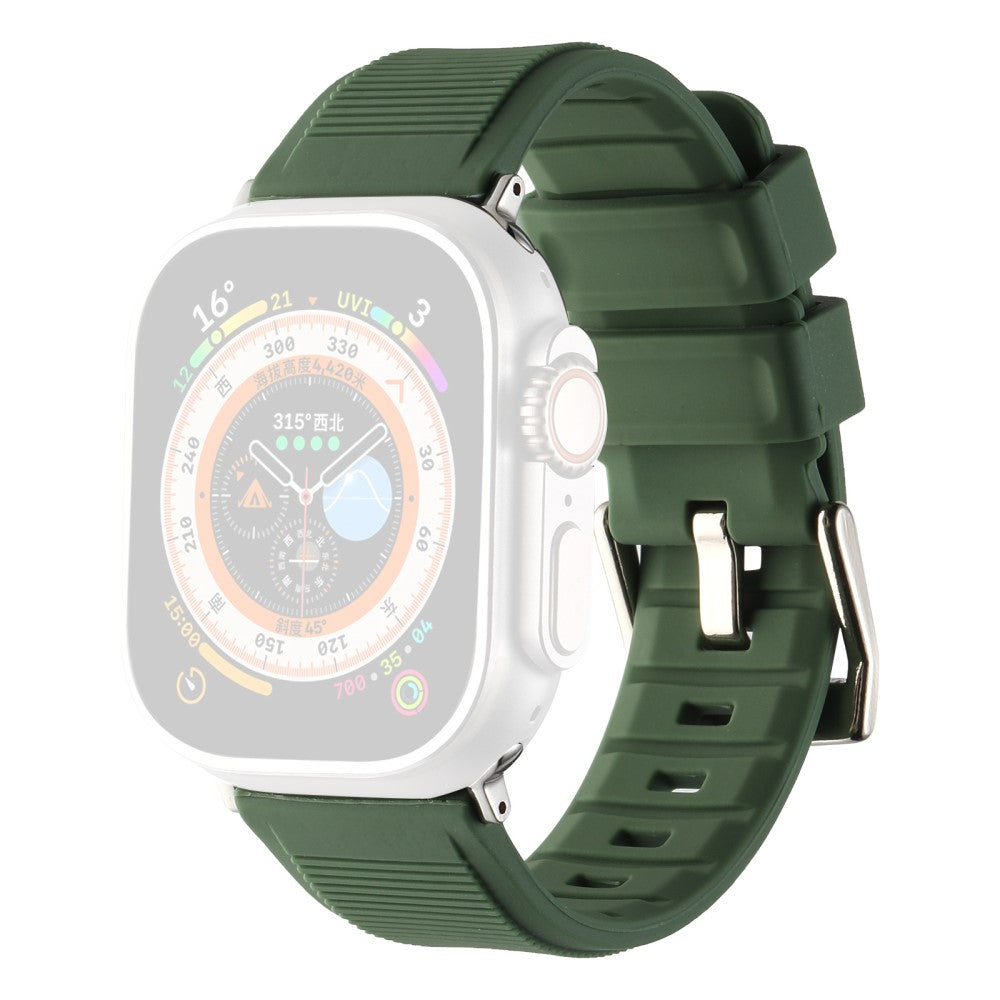 Meget Holdbart Silikone Universal Rem passer til Apple Smartwatch - Grøn#serie_5