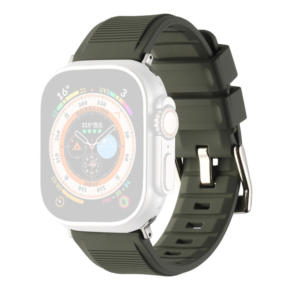 Meget Holdbart Silikone Universal Rem passer til Apple Smartwatch - Grøn#serie_6