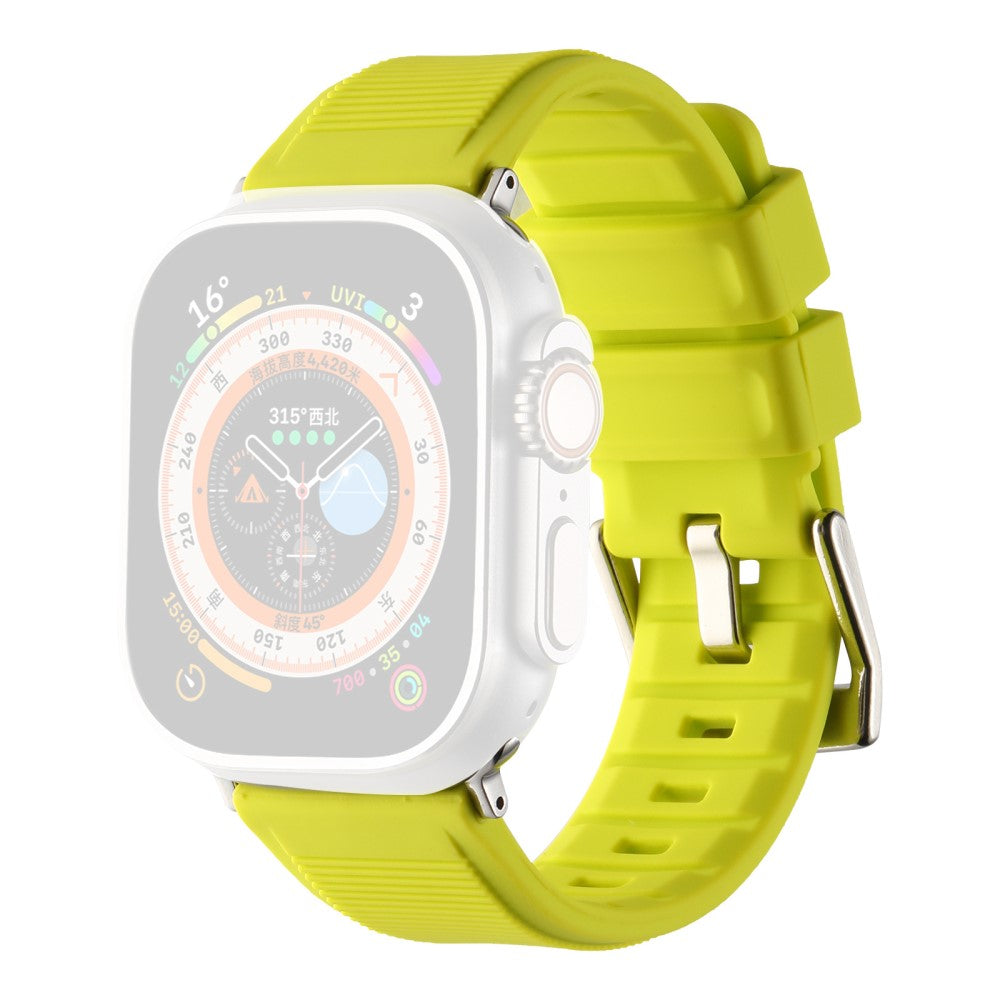 Meget Holdbart Silikone Universal Rem passer til Apple Smartwatch - Grøn#serie_8