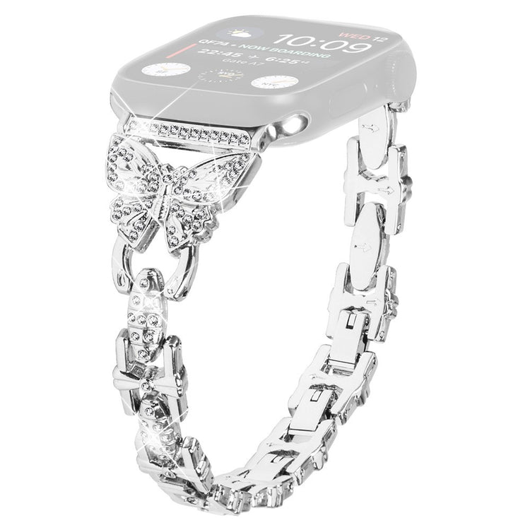 Flot Metal Universal Rem passer til Apple Smartwatch - Sølv#serie_4