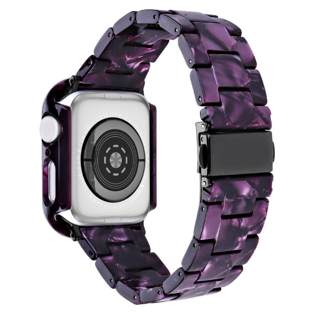 Metal Og Plastik Universal Rem passer til Apple Watch Series 8 (45mm) / Apple Watch Series 7 45mm - Lilla#serie_12