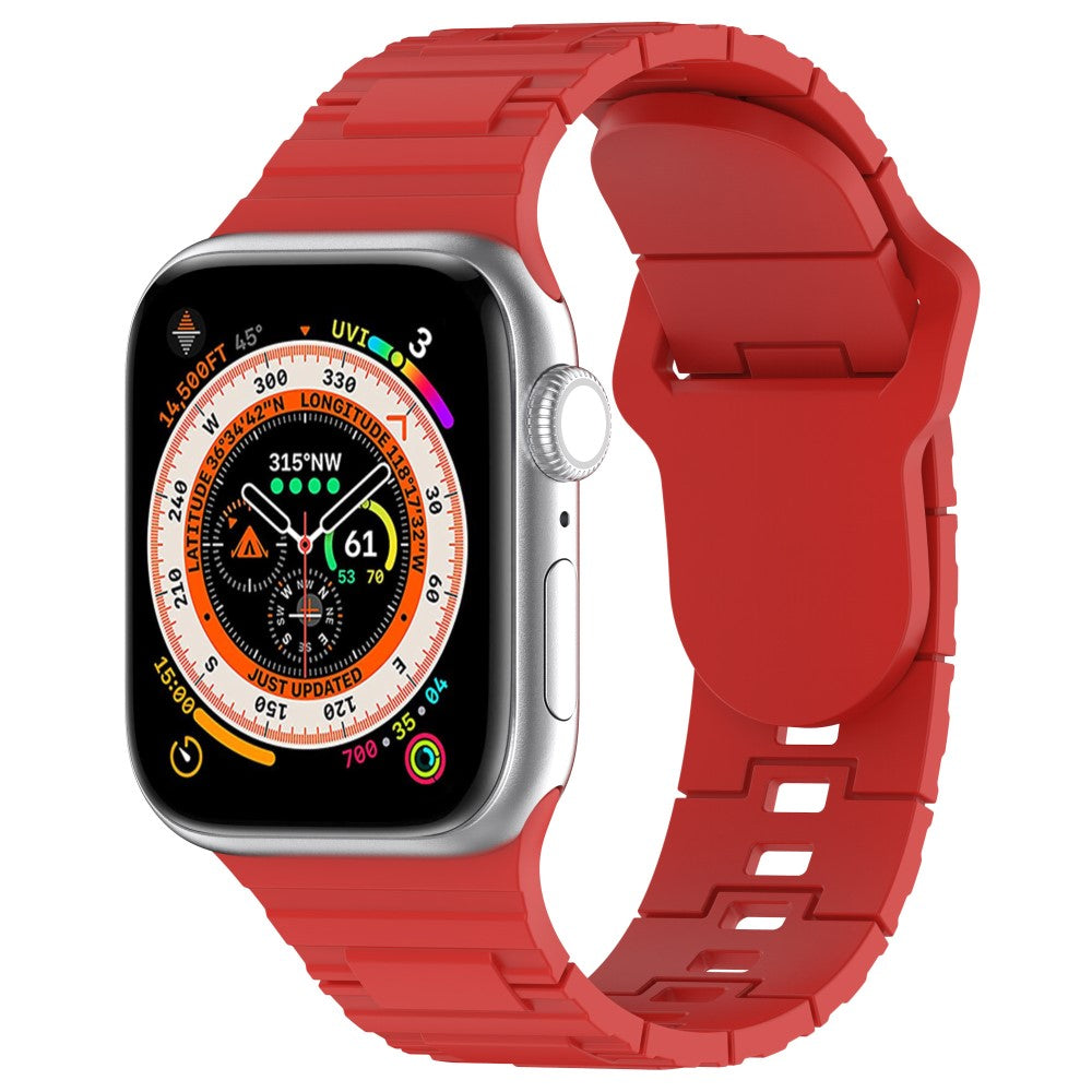 Mega Fed Silikone Universal Rem passer til Apple Smartwatch - Rød#serie_2