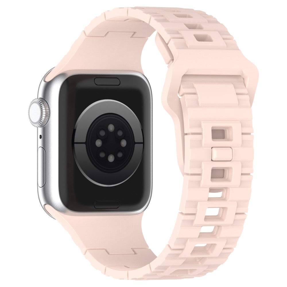 Mega Fed Silikone Universal Rem passer til Apple Smartwatch - Pink#serie_3