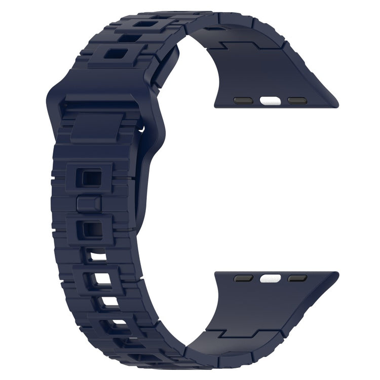 Mega Fed Silikone Universal Rem passer til Apple Smartwatch - Blå#serie_4
