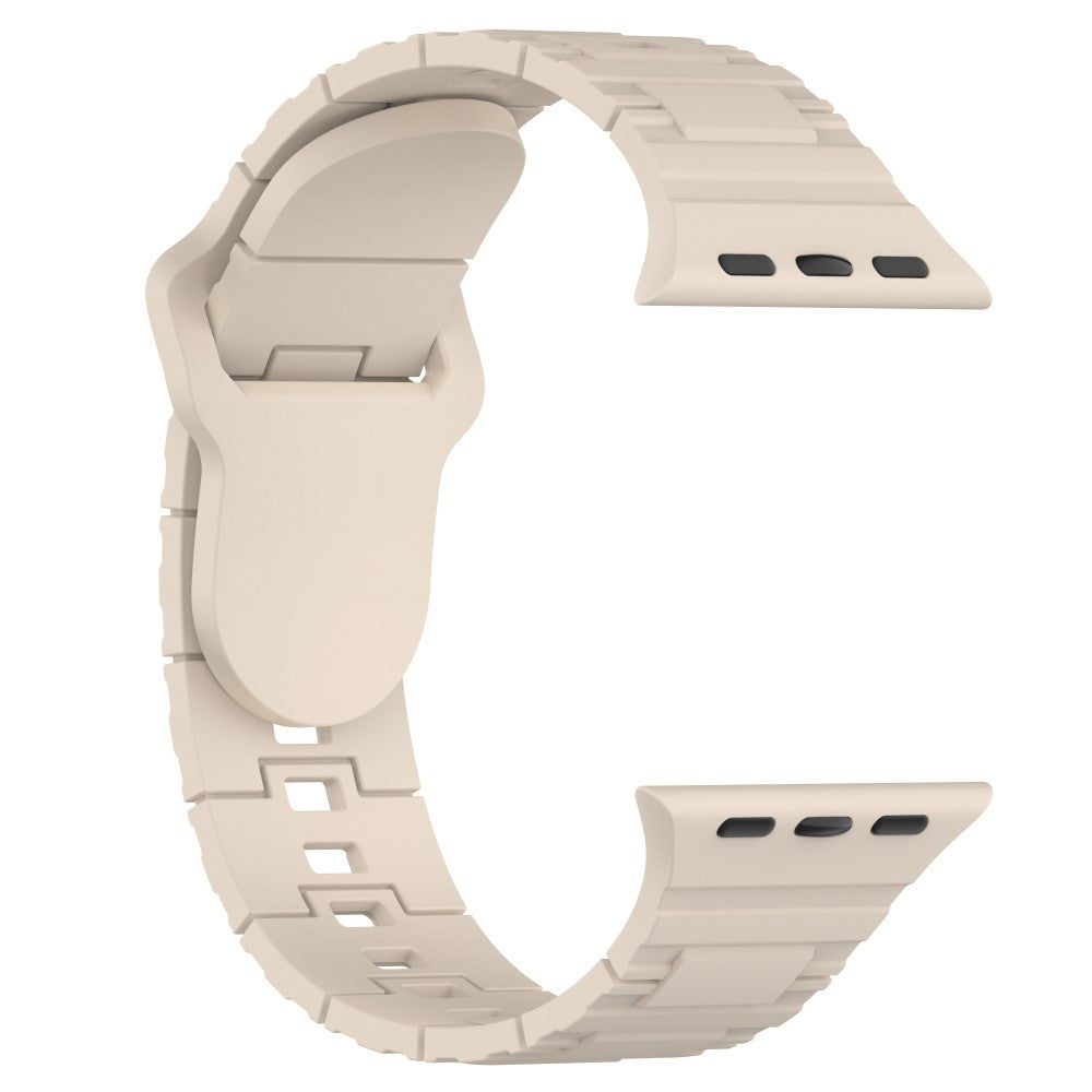 Mega Fed Silikone Universal Rem passer til Apple Smartwatch - Hvid#serie_5