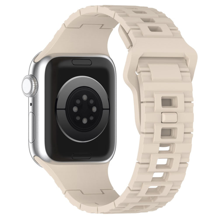 Mega Fed Silikone Universal Rem passer til Apple Smartwatch - Hvid#serie_5