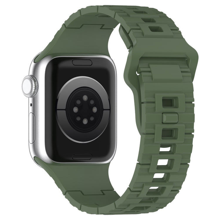 Mega Fed Silikone Universal Rem passer til Apple Smartwatch - Grøn#serie_7