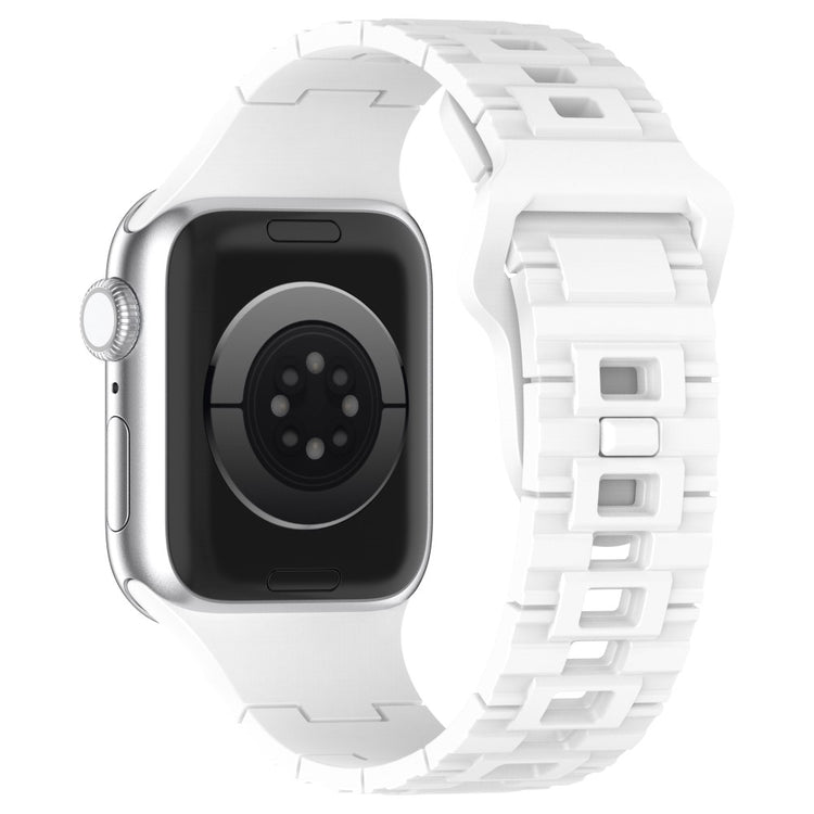 Mega Fed Silikone Universal Rem passer til Apple Smartwatch - Hvid#serie_8