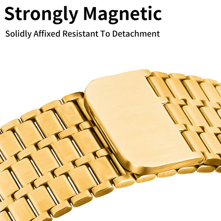 Vildt Fed Metal Universal Rem passer til Apple Smartwatch - Guld#serie_1