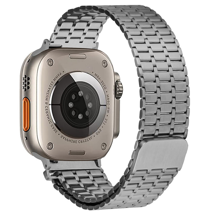 Vildt Fed Metal Universal Rem passer til Apple Smartwatch - Sølv#serie_3