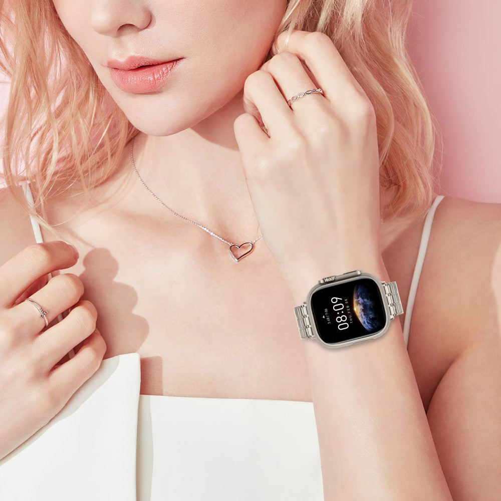 Vildt Fed Metal Universal Rem passer til Apple Smartwatch - Sølv#serie_4