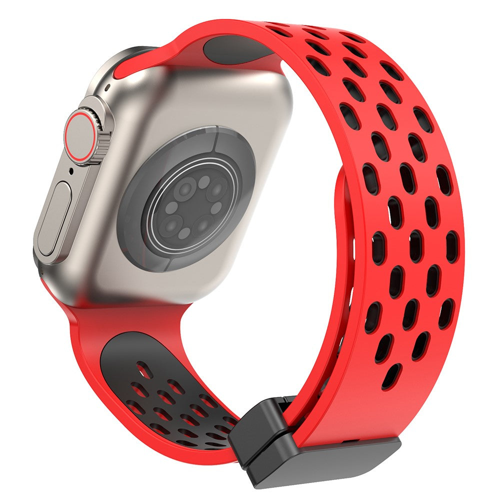 Mega Flot Silikone Universal Rem passer til Apple Smartwatch - Rød#serie_13