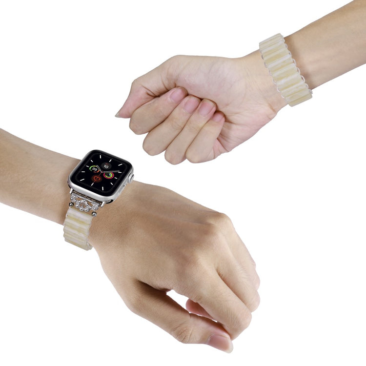 Vildt Fantastisk Plastik Universal Rem passer til Apple Smartwatch - Hvid#serie_5