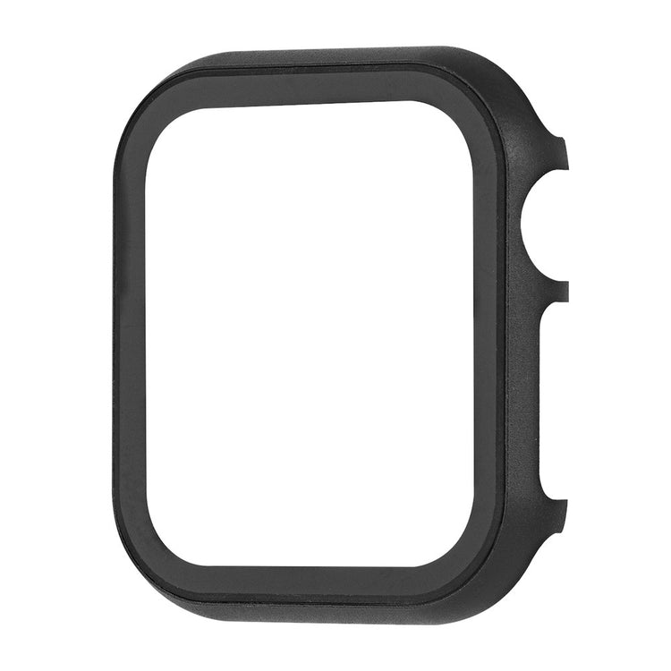 Super Fed Universal Cover med Skærmbeskytter i Metal og Hærdet Glas passer til Apple Smartwatch - Sort#serie_1