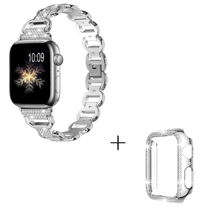 Metal Cover passer til Apple Smartwatch - Sølv#serie_1