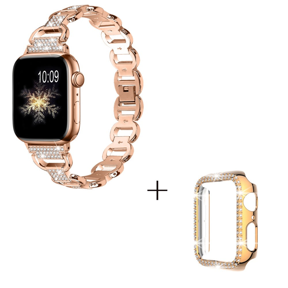 Metal Cover passer til Apple Smartwatch - Pink#serie_4