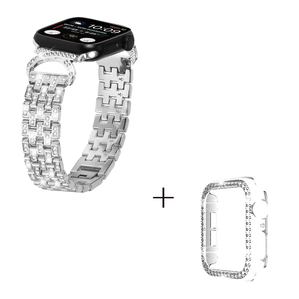Metal Cover passer til Apple Smartwatch - Sølv#serie_3