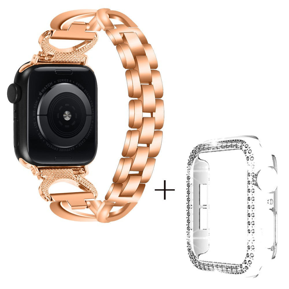 Metal Cover passer til Apple Smartwatch - Pink#serie_2