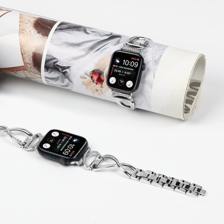 Metal Cover passer til Apple Smartwatch - Sølv#serie_3
