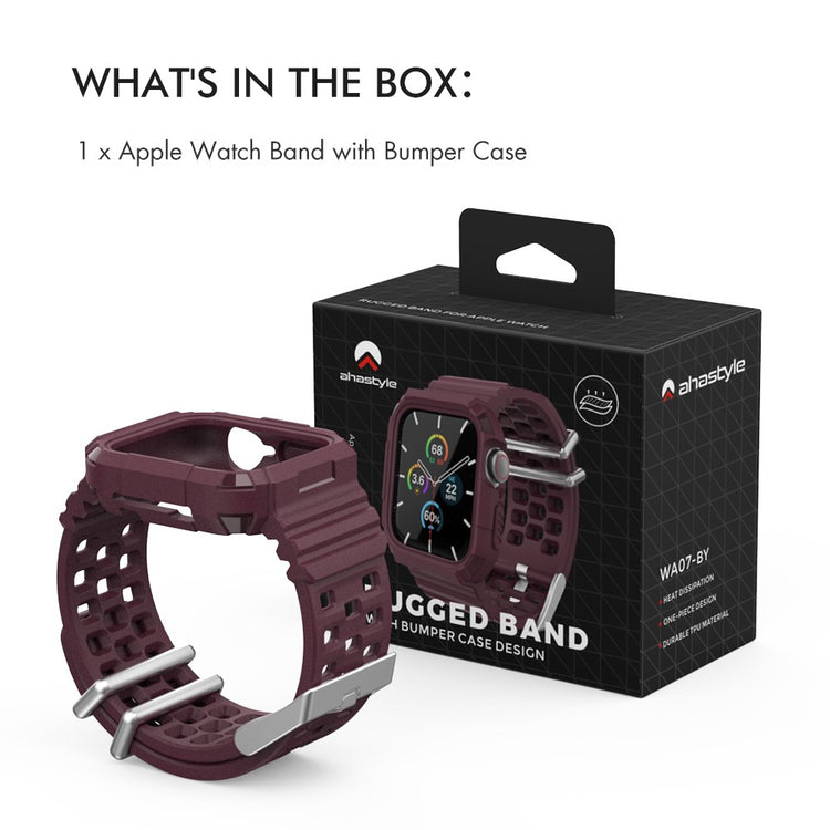 Vildt Holdbart Silikone Universal Rem passer til Apple Smartwatch - Rød#serie_2
