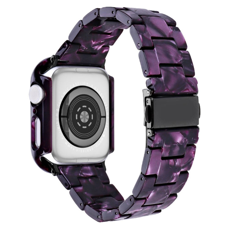 Flot Metal Og Plastik Universal Rem passer til Apple Smartwatch - Lilla#serie_12