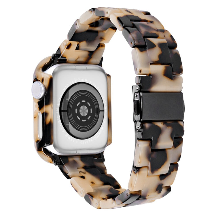 Flot Metal Og Plastik Universal Rem passer til Apple Smartwatch - Brun#serie_8