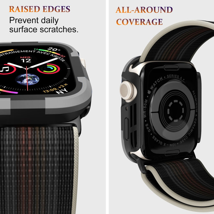 Beskyttende Silikone Universal Bumper passer til Apple Smartwatch - Sølv#serie_1