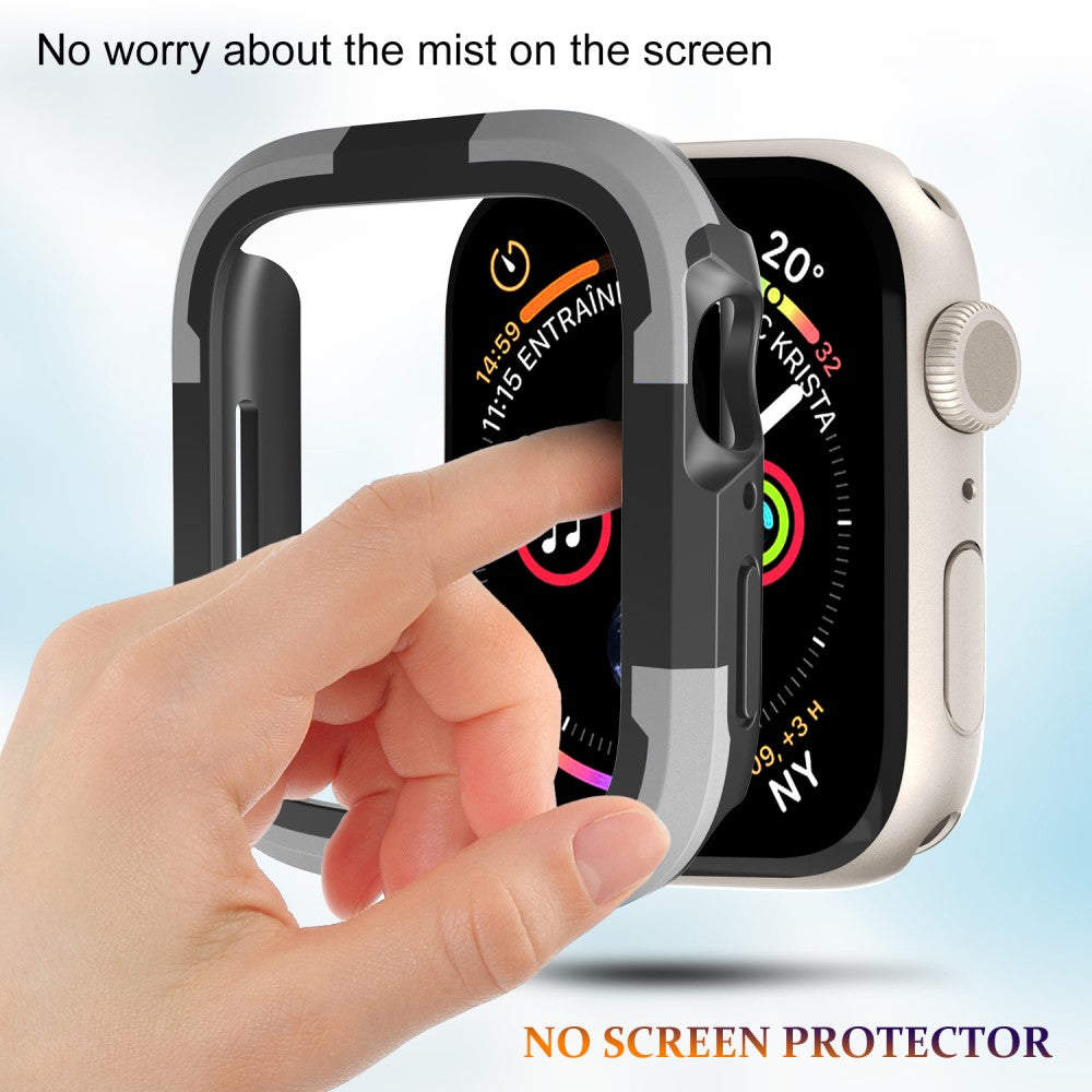Beskyttende Silikone Universal Bumper passer til Apple Smartwatch - Sølv#serie_1