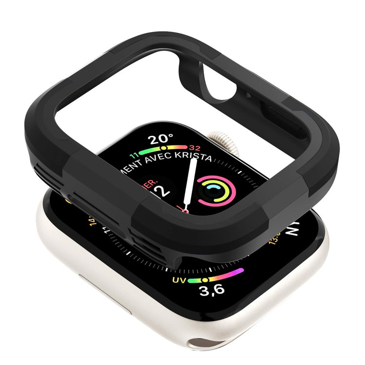 Beskyttende Silikone Universal Bumper passer til Apple Smartwatch - Sort#serie_2