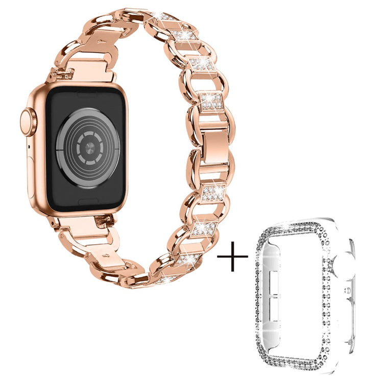 Metal Cover passer til Apple Smartwatch - Pink#serie_3