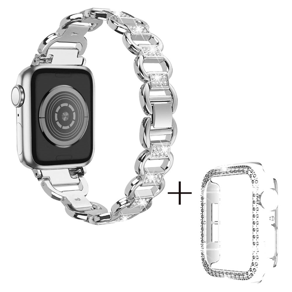 Metal Cover passer til Apple Smartwatch - Sølv#serie_4