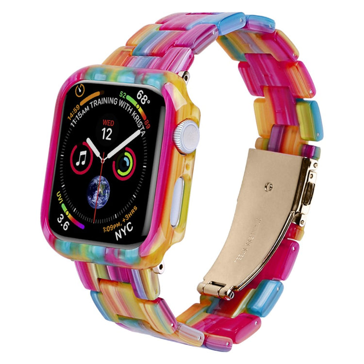 Fortrinligt Metal Og Plastik Universal Rem passer til Apple Smartwatch - Flerfarvet#serie_1