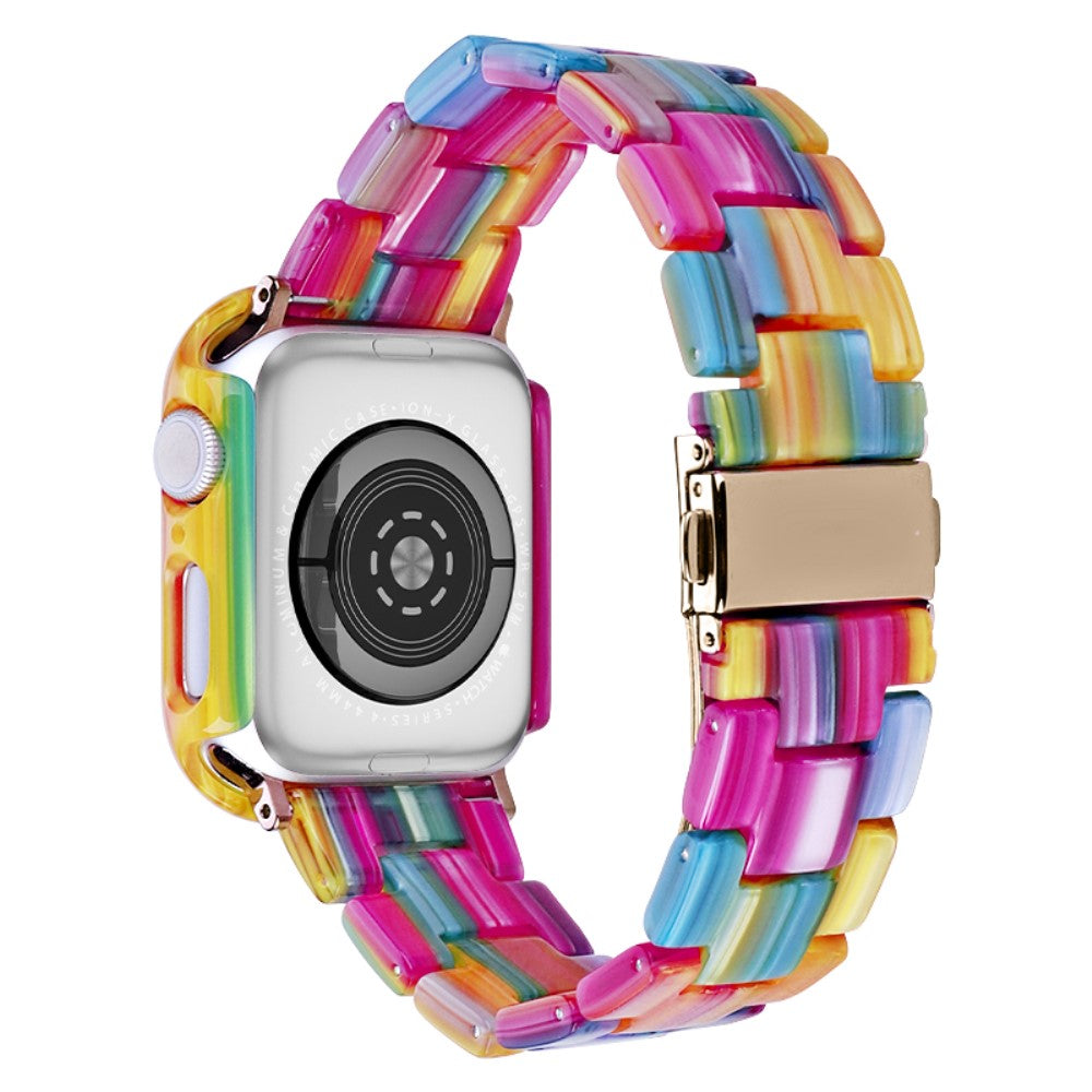 Fortrinligt Metal Og Plastik Universal Rem passer til Apple Smartwatch - Flerfarvet#serie_1