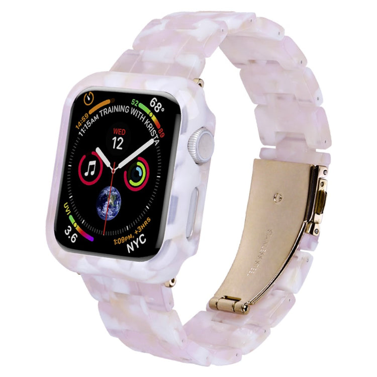 Fortrinligt Metal Og Plastik Universal Rem passer til Apple Smartwatch - Pink#serie_3