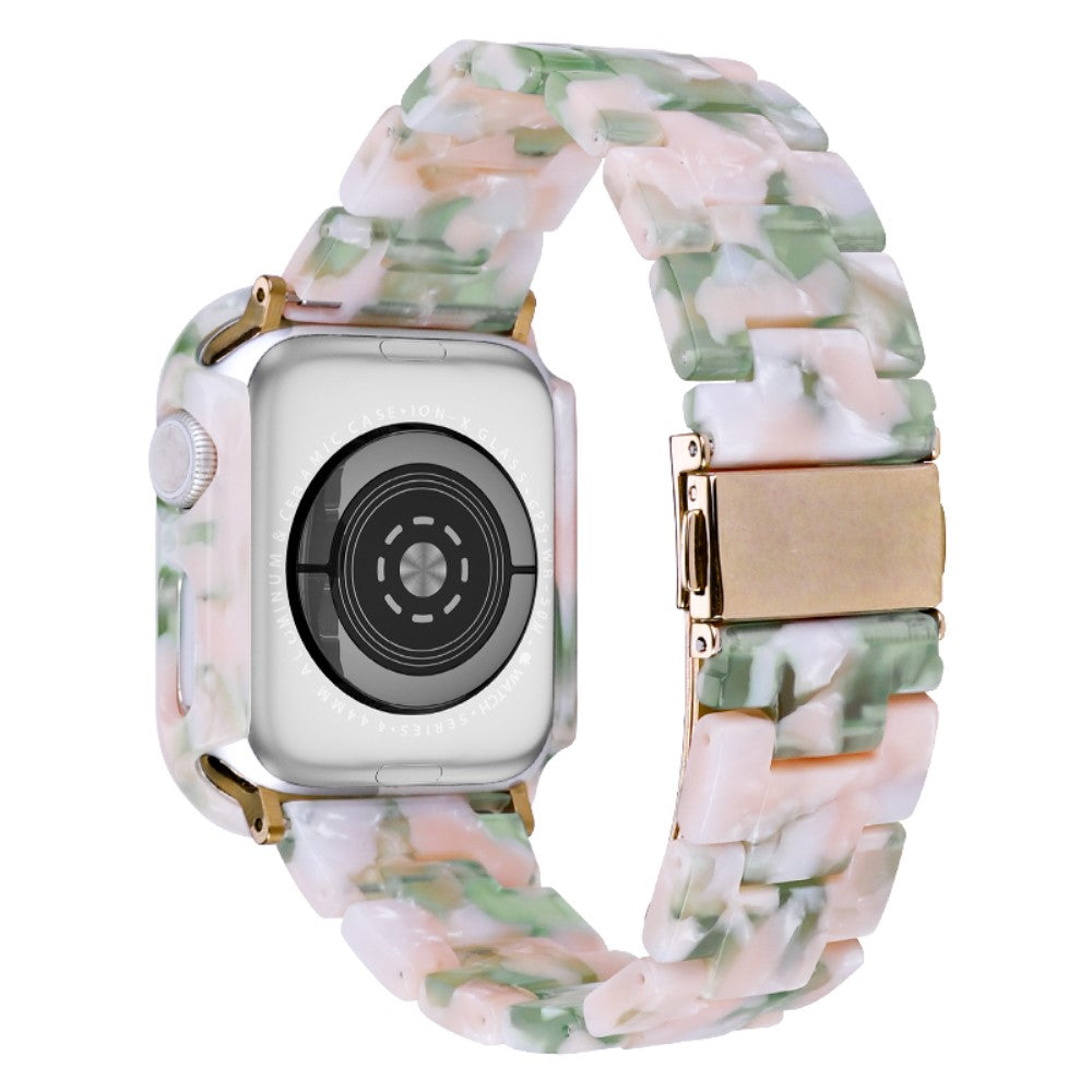Fortrinligt Metal Og Plastik Universal Rem passer til Apple Smartwatch - Pink#serie_4