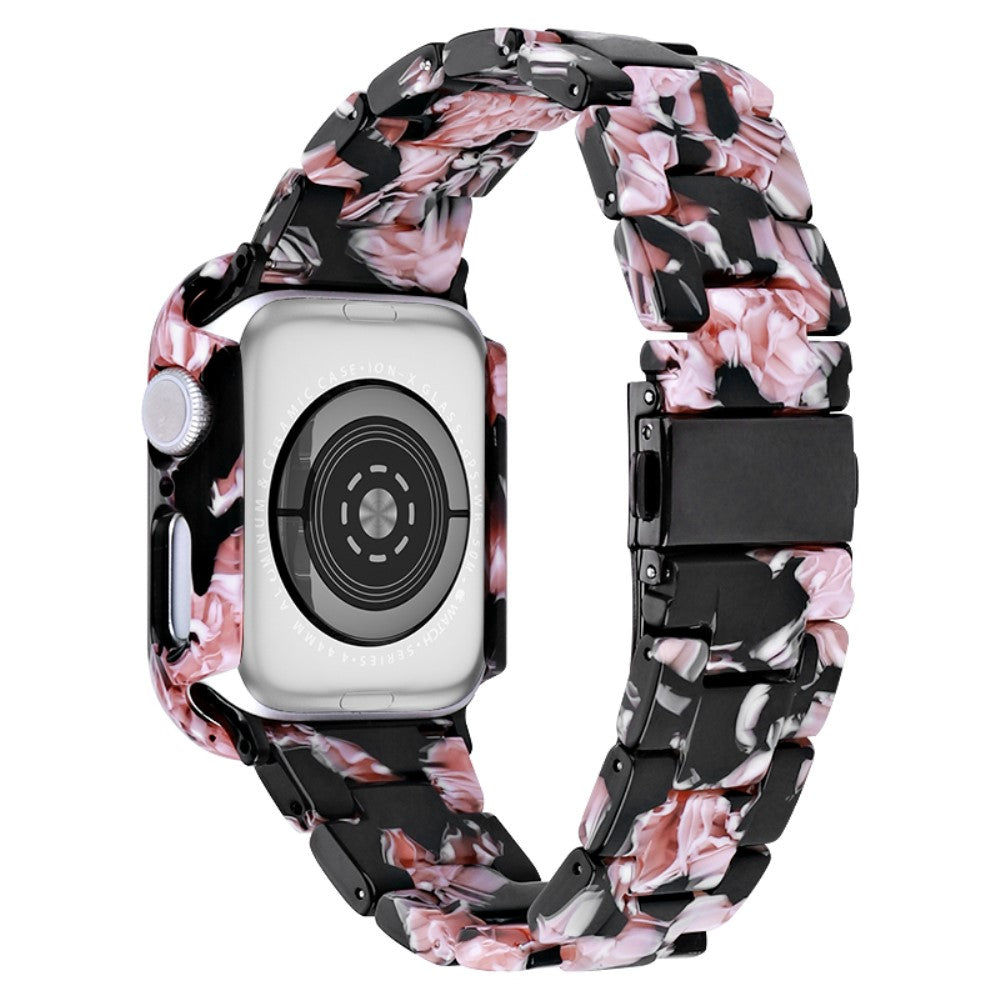 Fortrinligt Metal Og Plastik Universal Rem passer til Apple Smartwatch - Pink#serie_5