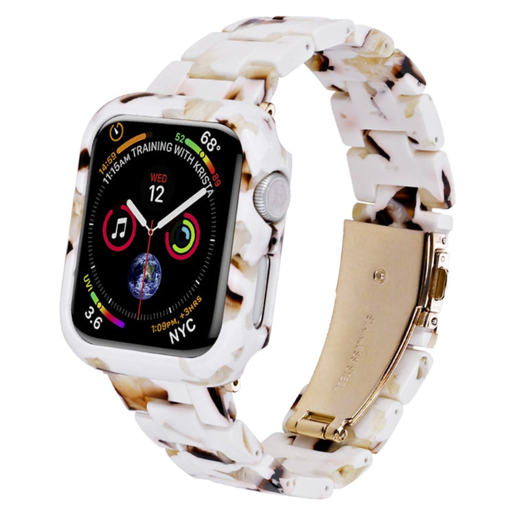 Fortrinligt Metal Og Plastik Universal Rem passer til Apple Smartwatch - Hvid#serie_9