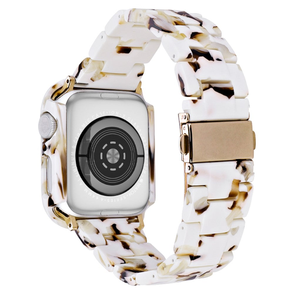 Fortrinligt Metal Og Plastik Universal Rem passer til Apple Smartwatch - Hvid#serie_9