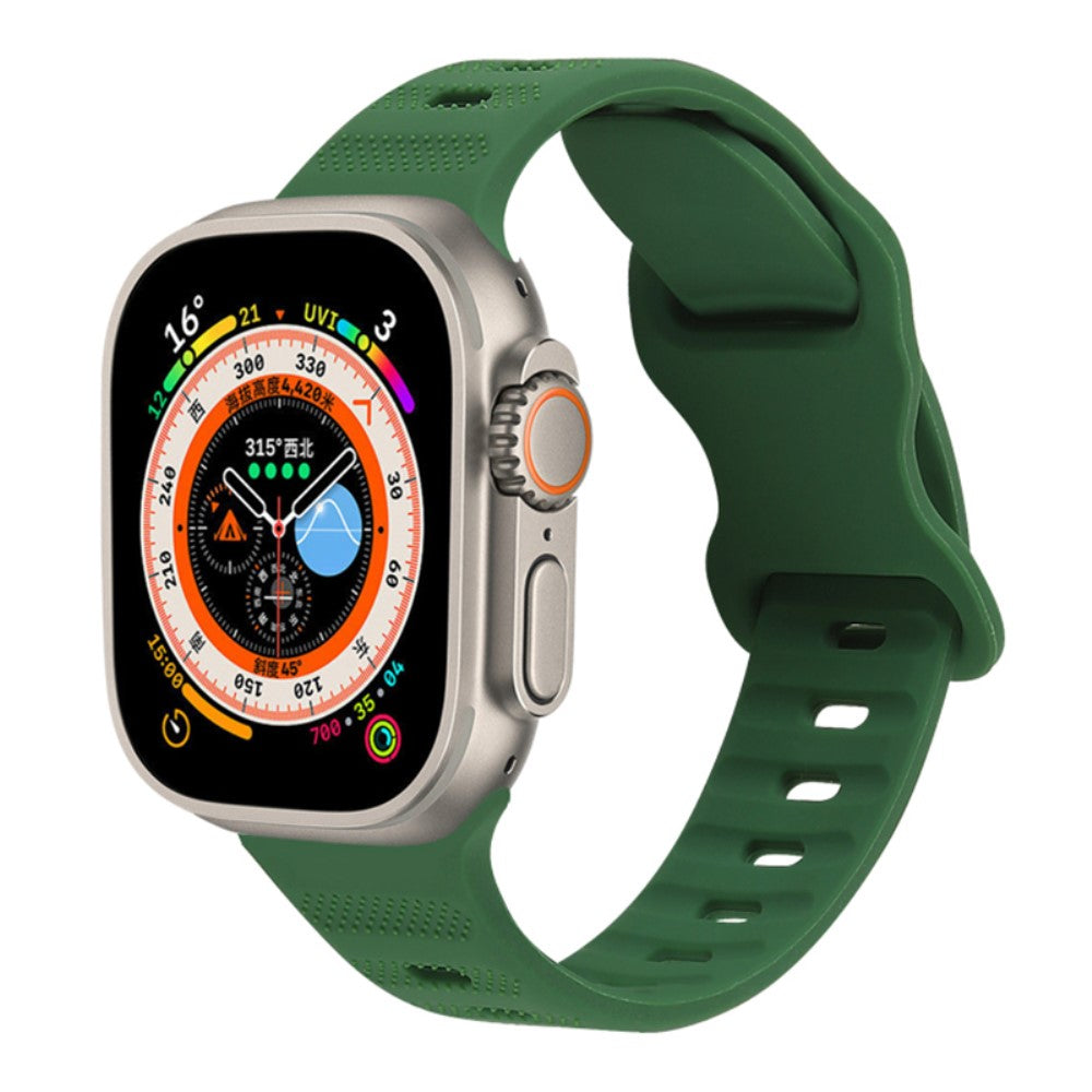 Vildt Pænt Silikone Universal Rem passer til Apple Smartwatch - Grøn#serie_1