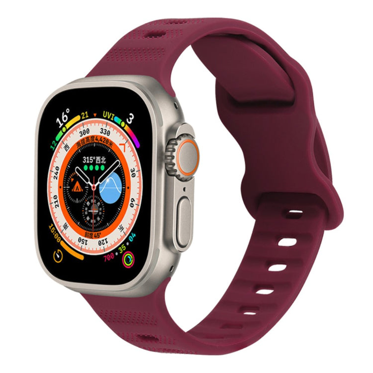 Vildt Pænt Silikone Universal Rem passer til Apple Smartwatch - Rød#serie_11