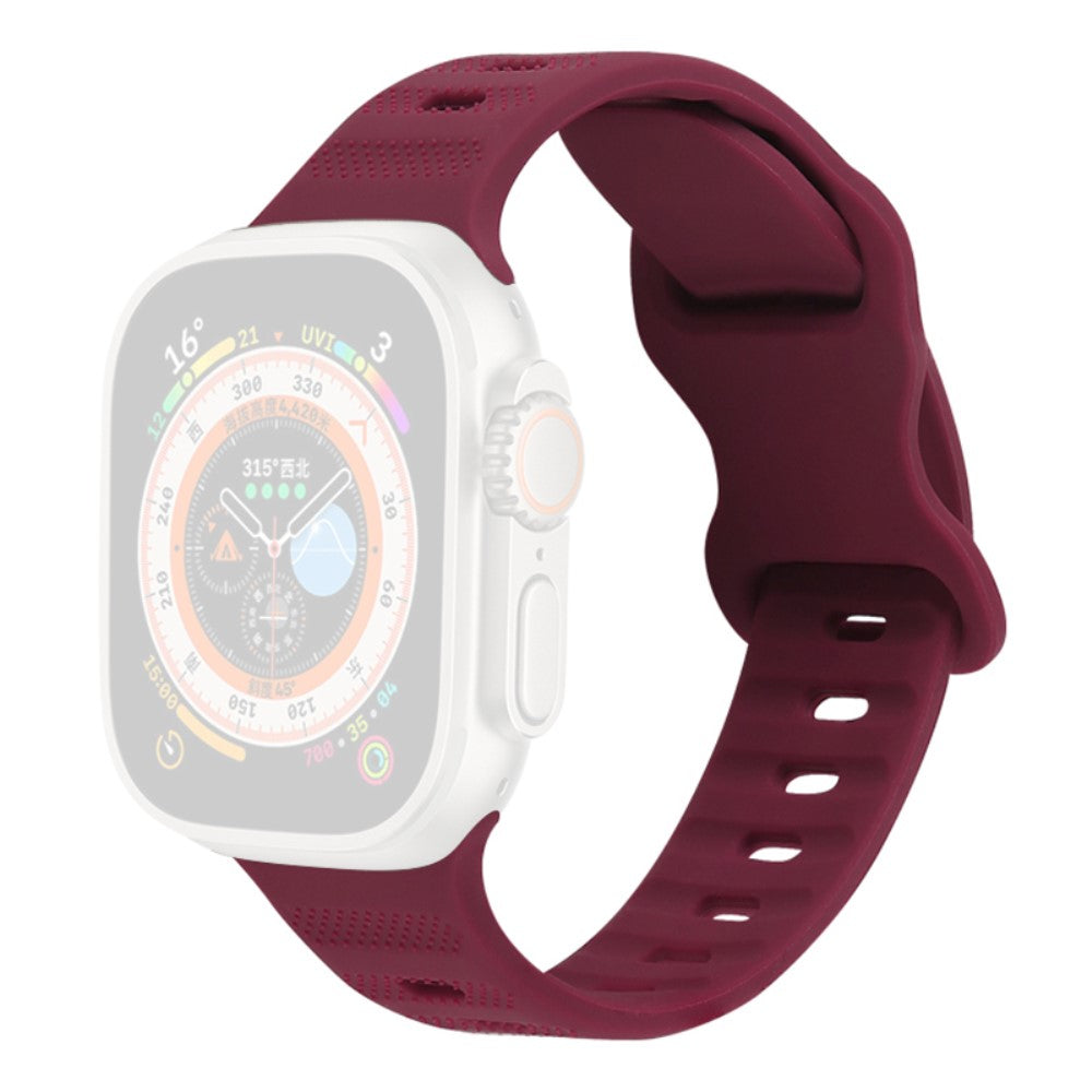 Vildt Pænt Silikone Universal Rem passer til Apple Smartwatch - Rød#serie_11