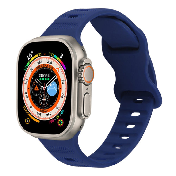 Vildt Pænt Silikone Universal Rem passer til Apple Smartwatch - Blå#serie_12