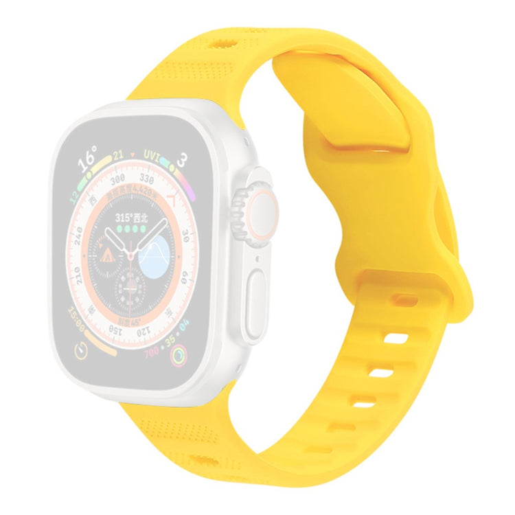 Vildt Pænt Silikone Universal Rem passer til Apple Smartwatch - Gul#serie_3