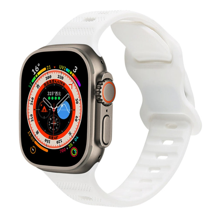 Vildt Pænt Silikone Universal Rem passer til Apple Smartwatch - Hvid#serie_4