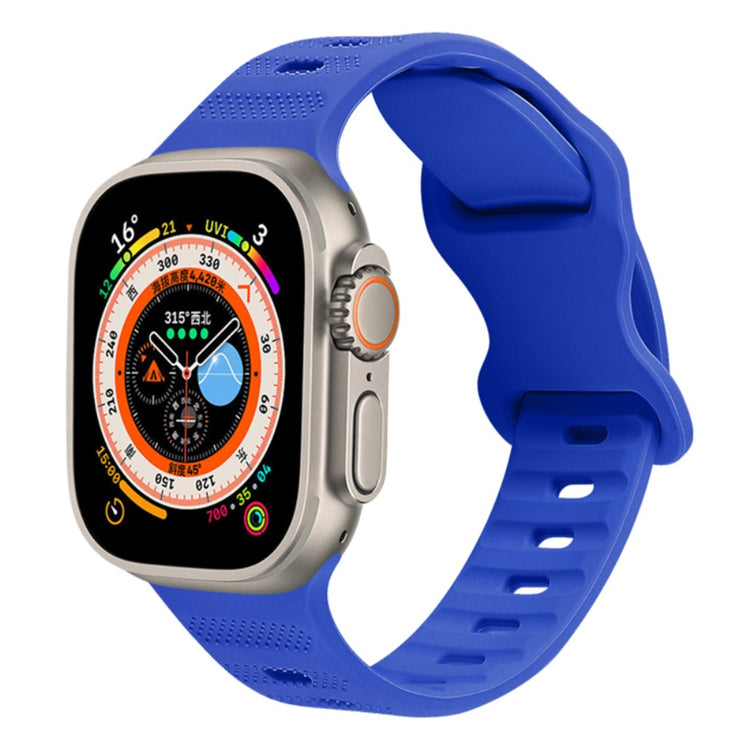 Vildt Pænt Silikone Universal Rem passer til Apple Smartwatch - Blå#serie_5