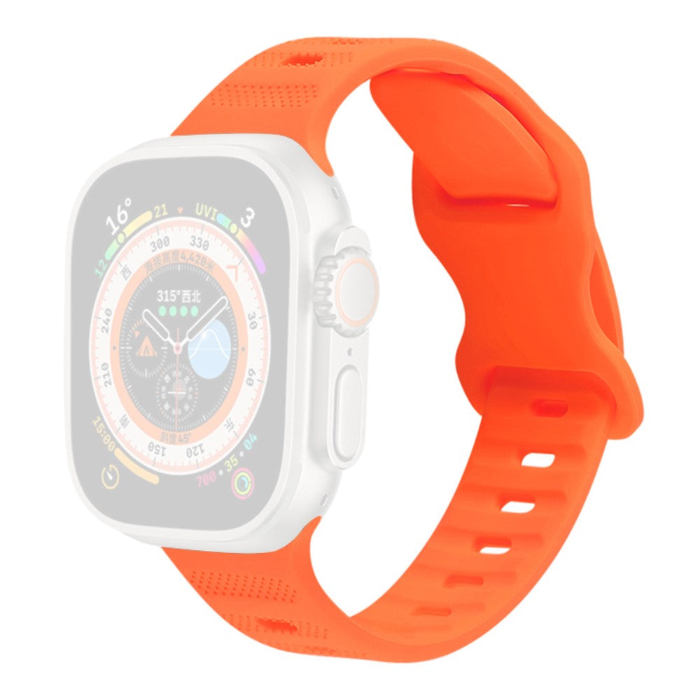 Vildt Pænt Silikone Universal Rem passer til Apple Smartwatch - Orange#serie_6