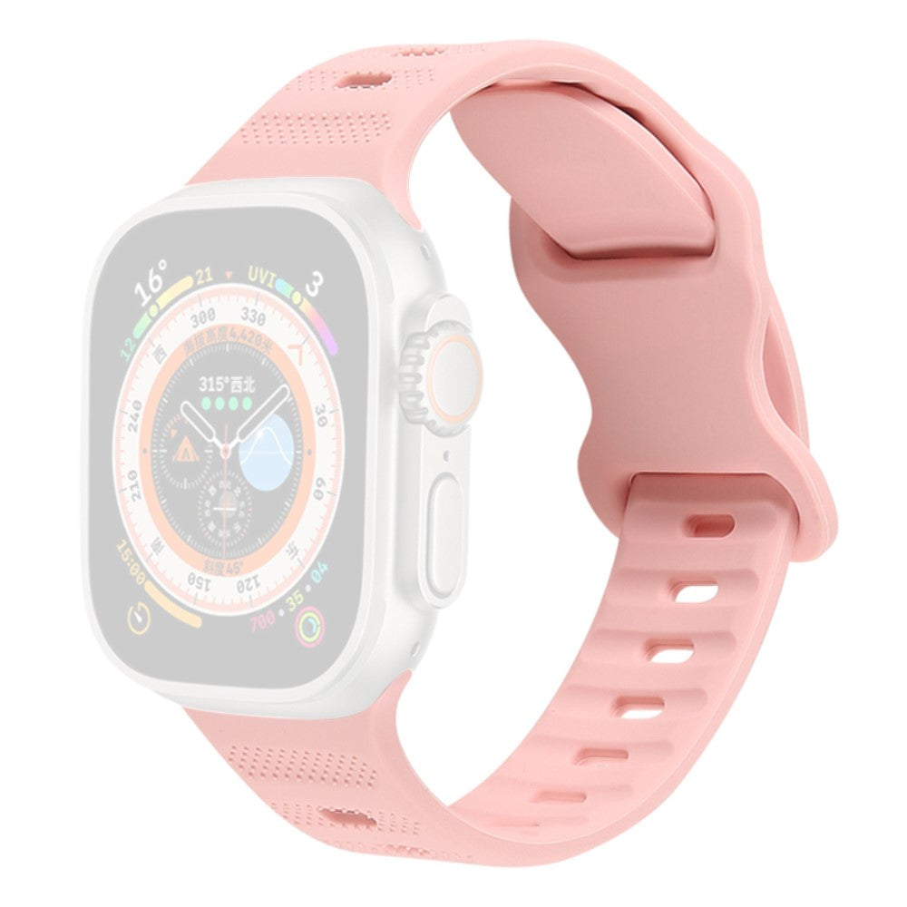 Vildt Pænt Silikone Universal Rem passer til Apple Smartwatch - Pink#serie_7