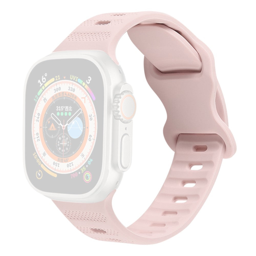 Vildt Pænt Silikone Universal Rem passer til Apple Smartwatch - Pink#serie_8